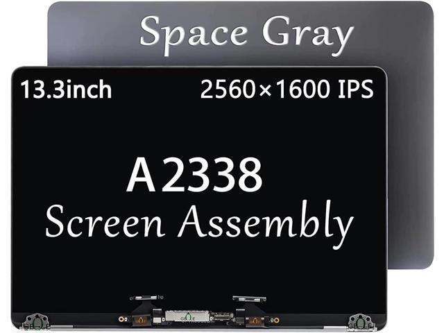 A2338 M2 Screen Replacement for MacBook Pro Retina M2 A2338 EMC 8162 MNEH3LL/A Full LED LCD Screen Display Assembly Grey