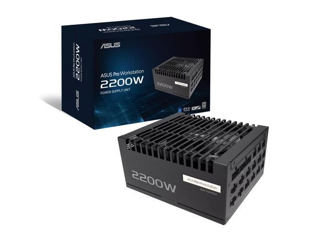 ASUS Pro WS 2200W Platinum PSU, 80 PLUS Platinum, Fully Modular, ATX 3.1 Compatible, PCIe 5.1 Ready, 12V-2x6 Gold-Plated Connectors, Support 4-Way... PSU