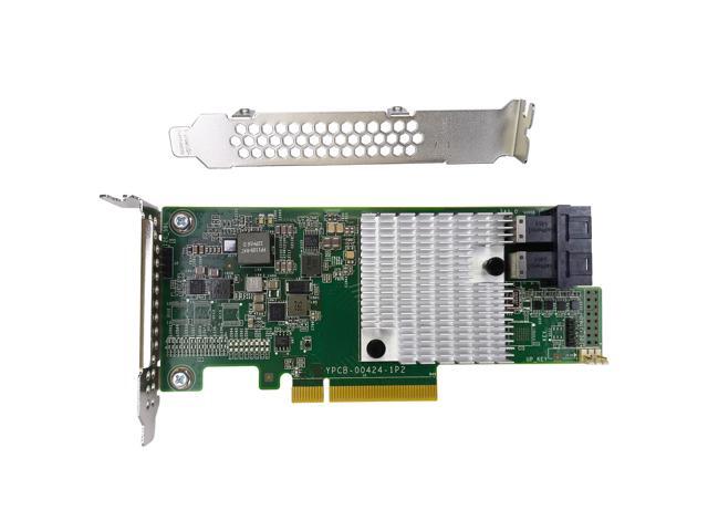 SOEWIOU LSI 9300-8i Controller HBA Card, LSI 3008 SATA SAS Host Bus Adapter. 2 * SFF-8643 Internal 12Gbps, PCI-e 3.0 x8. IT Mode Firmware. Non RAID.