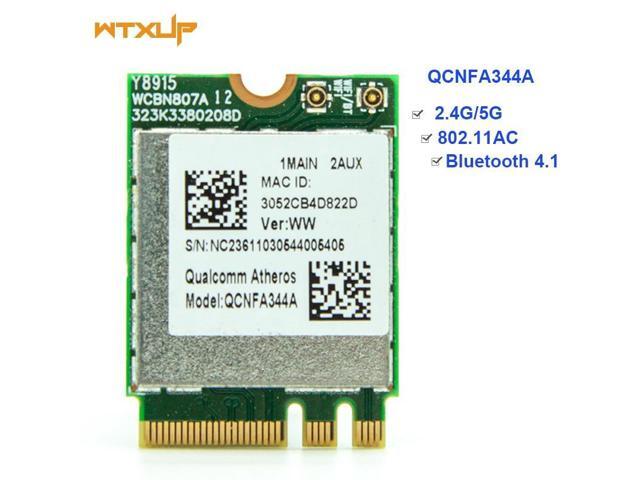 VAREQOY Wireless Adapter Card for Qualcomm For Atheros Wireless AC Wi-Fi QCNFA344A NFA344A Dual Band+BT4.1 bluetooth 4.1 NGFF Card