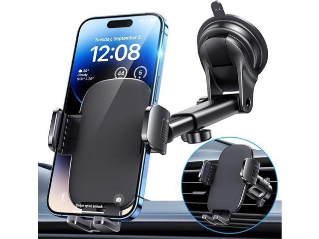 VAREQOY Holders for Car, [Super Suction Cup] Car Phone Mount for Dashboard Windshield & Air Vent, Universal Car Accessories for iPhone 17/16/15,...