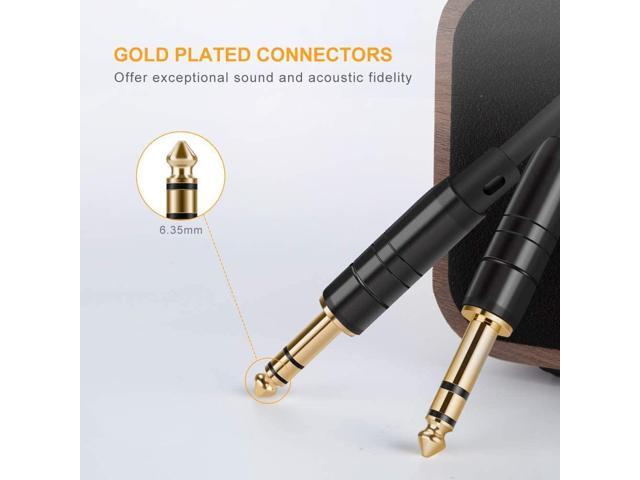 SOEWIOU 1/4/u2019/u2019 TRS Cable,CableCreation [2-Pack 50FT] 1/4 Inch to 1/4 Inch 6.35mm Balanced Stereo Audio Cable for Studio...