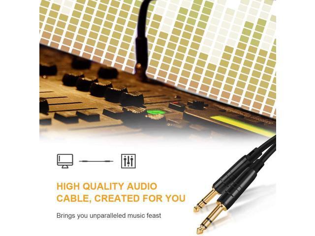 SOEWIOU 1/4/u2019/u2019 TRS Cable,CableCreation [2-Pack 50FT] 1/4 Inch to 1/4 Inch 6.35mm Balanced Stereo Audio Cable for Studio...