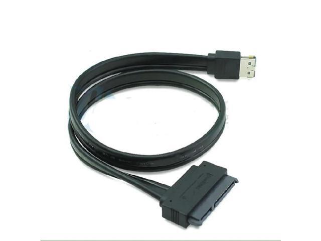 Power eSATA(esata+usb) 12V+5V to SATA 22pin cable,0.5m length eSATA to SATA