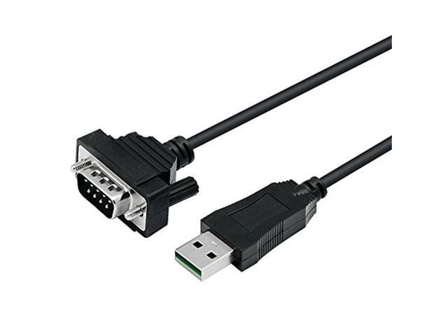 SOEWIOU USB to 232 Converter(1-port USB to RS-232 Serial Converter) DB9 COM CABLE 1.5M