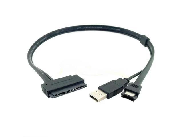 SOEWIOU Drive 2 5' inch SATA 22Pin to eSATA Data USB Powered Cable Adapter 0.5M