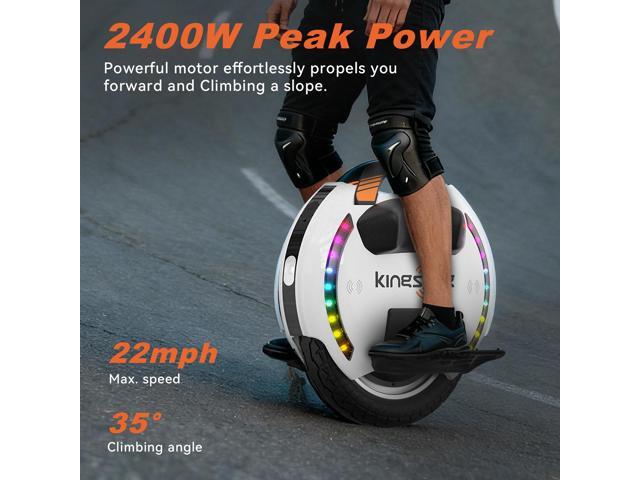 KINGSONG 14DPro Electric Unicycle for Adults: 2400W Peak Motor Delivers 25-Mile Range & 35° Hill Climbing. The 14' Self-Balancing EUC with Smart...