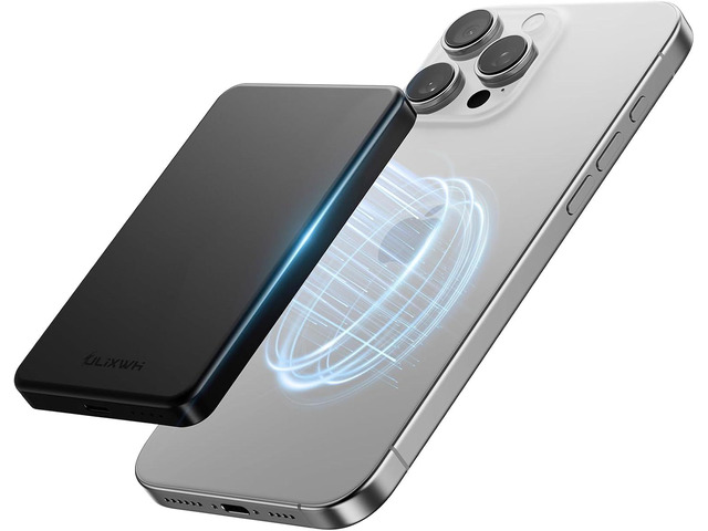 ULiXWH 10,000mAh for MagSafe Power Bank Ultra Slim, Magnetic Wireless Charger with USB-C Cable, Fast Charging Portable Battery for iPhone...