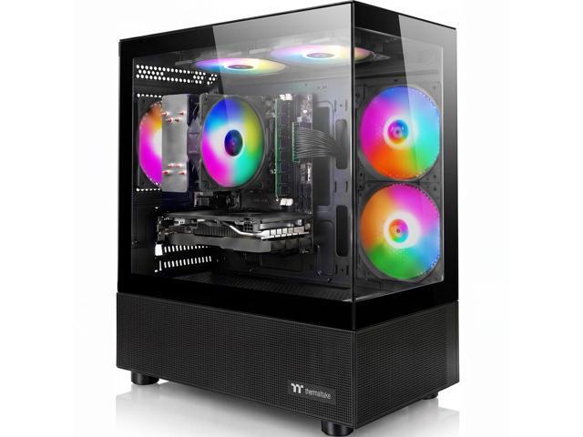 AIGAMEPC Gaming Desktop Computer, AMD R5 1600,RX 6500XT 4G D6 1024SP,16GB DDR4,512GB M.2 SSD, BX3 550W 80PLUS Bronze PSU, RGB Fan x5, WiFi Ready &...