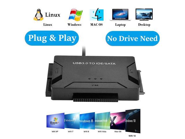 USB To IDE SATA Data Adapter USB3.0 To IDE SATA Hard Disk Transfer Converter 4 in 1 For PC Laptop 2.5 3.5inch 8TB Hard Disk Dock