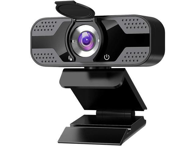 SOEWIOU Webcam with Microphone for Desktop, 1080P HD USB Computer Cameras with Privacy Shutter & Webcam Tripod, Streaming Webcam with Flexible...
