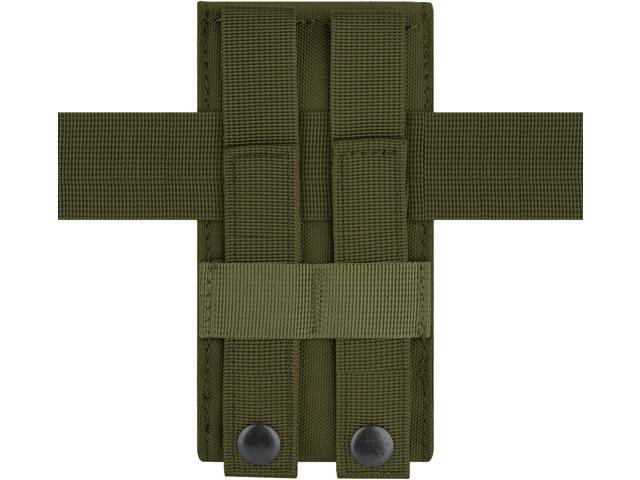 SOEWIOU Army Camo Molle Bag for Mobile Phone Belt Pouch Holster Cover Case Size L, Green