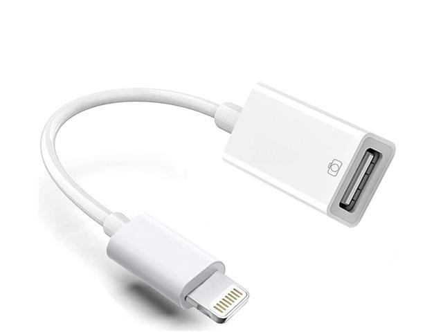SOEWIOU Lightning to USB Camera Adapter, Apple MFi Certified USB 3.0 OTG Dongle Cord for iPhone 14 13 12 11 X XS XR 8 Plus, iPad to Connect USB...