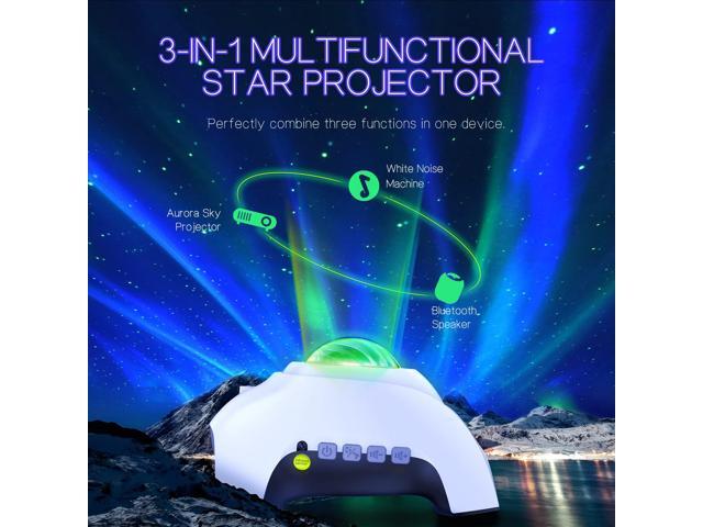 SOEWIOU Northern Galaxy Light Aurora Projector with 33 Light Effects, Night Lights LED Star Projector for Bedroom Nebula Lamp, Remote Control,...