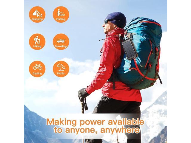 SOEWIOU Upgrade Solar Power Bank, Portable Charger, 20000mAh Solar Charger with Dual LED Flashlight 2 USB A Ports + USB C Port and...