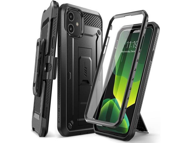 SOEWIOU for iPhone 11 Case with Screen Protector (Unicorn Beetle Pro) [Built-in Stand & Belt Clip] [Military-Grade Protection] Heavy Duty Full-Body...