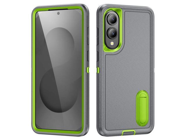 SOEWIOU Case with Stander Fashion Cover KickStand Case For Samsung Galaxy S25 Edge (Gray)