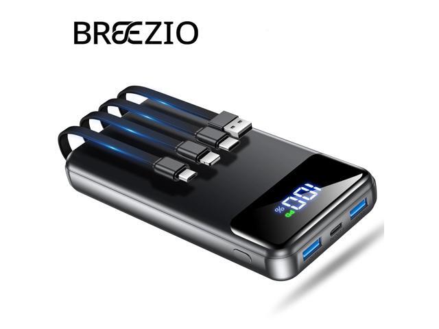 SOEWIOU Charger Power Bank 50000mAh Battery Pack, 22.5W Fast Charging PowerBank with Built in Cables,Travel Essential USB-C Portable Phone Charger,...