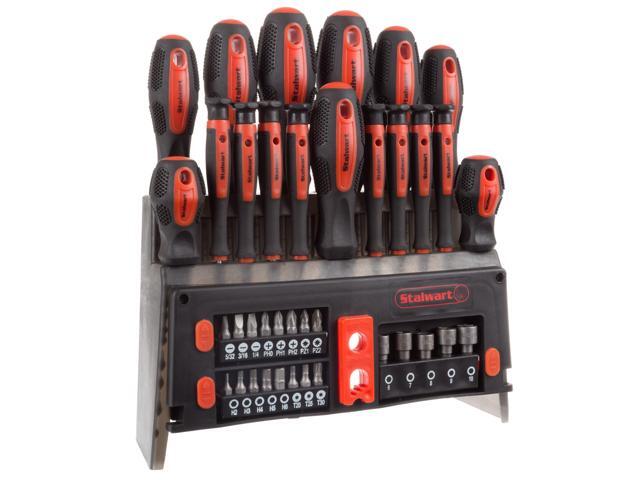 39-Piece Magnetic Screwdriver Set - Screw Driver Set Kit with Bits, Power Nut Driver and Wall Mountable Stand - Tool Kit with Phillips, Torx and...