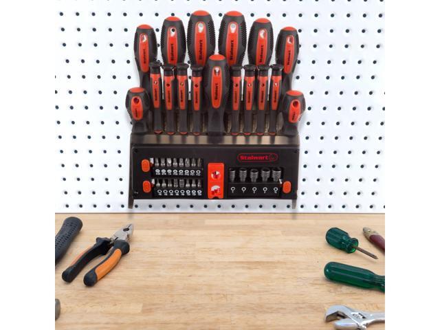 39-Piece Magnetic Screwdriver Set - Screw Driver Set Kit with Bits, Power Nut Driver and Wall Mountable Stand - Tool Kit with Phillips, Torx and...