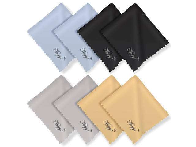 8 PCS Eyeglass Microfiber Cleaning Cloth for Glasses, 6 x7 in Cleaner Premium Lens Wipes Cloth for Electronics, Glasses, TV Screen, Cell Phone...