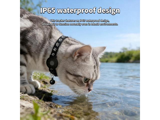 GPS Collar for CatsPet Tracker (Android Only) Smart tag,Waterproof Compatible with Google Find My,No Monthly Fee,Advanced Tracking Solution Smart...