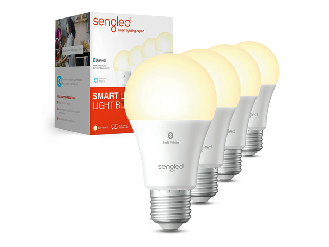 Alexa Light Bulb, S1 Auto Pairing with Alexa Devices, Warm Light Bulbs, Smart Light Bulbs that Work with Alexa, Bluetooth Mesh Smart Home Lighting,...