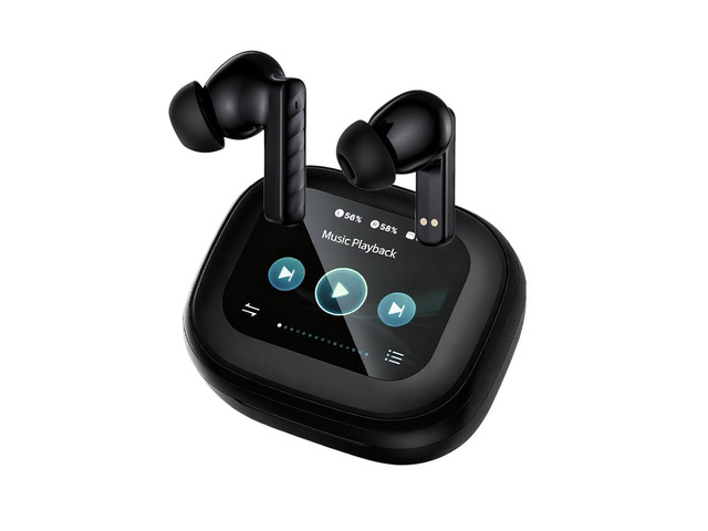 Wireless Earbuds, Bluetooth 5.4 Headphones in Ear with Smart Touchscreen Case, ANC Noise Cancelling Ear Buds, 60H Playtime for Sports & Working,...