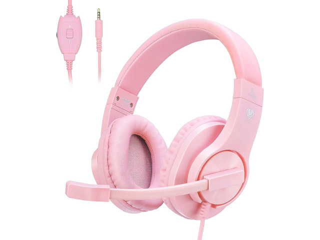 Gaming Headset for Xbox One, PS4, PS5, Nintendo Switch, Bass Surround and Noise Cancelling 3.5mm Over Ear Headphones with Mic for Laptop PC...