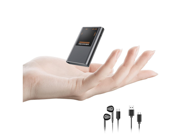 128GB Magnetic Voice Activated Recorder - (9600Hrs) Digital Voice Recorder with Playback, Dictaphone Recording Device Portable Tape Recorder with...