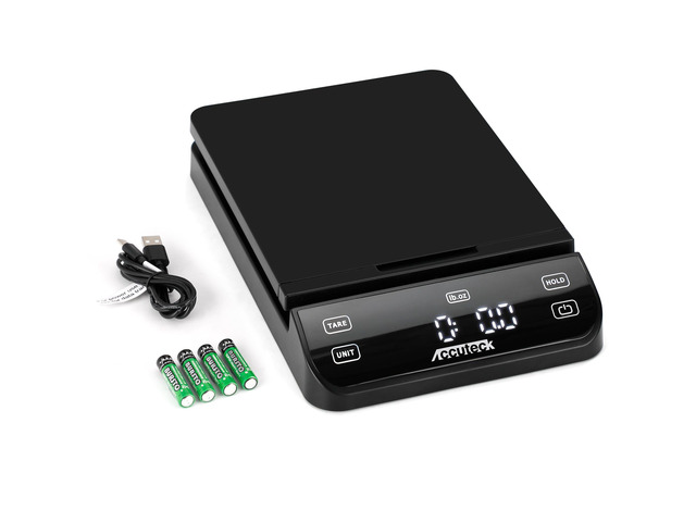 BPS70 High Accuracy Digital Shipping Scale and Postal Scale, 0.1oz Precision (Black with Touch Screen, 70Lb)