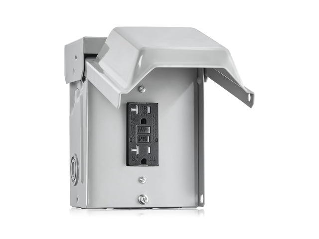 SURAIELEC Outdoor Outlet Box, 20 AMP WRTR GFCI Receptacle