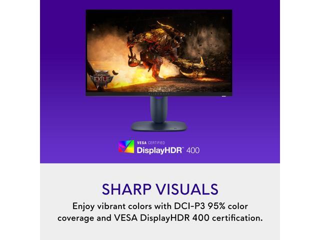 Alienware - AW2725DM 27" IPS LED QHD 180Hz 1ms FreeSync and G-Sync Compatible Gaming Monitor with HDR (HDMI, DisplayPort) - Interstellar Indigo - image 4