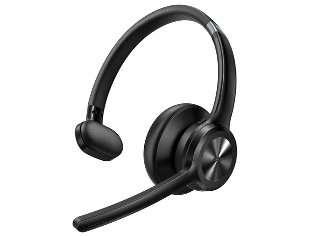 Trucker Bluetooth Headset, Wireless Headset with Mic for Work, V5.2 Bluetooth Headphones with AI Noise Cancelling Microphone, 60H Battery, On-Ear...