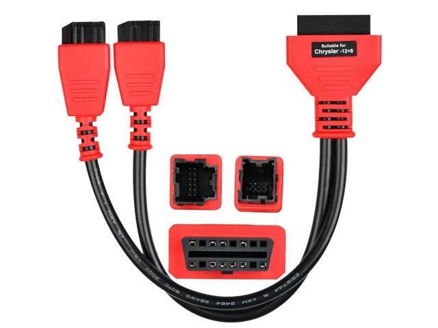 Autel Original OBD2 12+8 Adapter for Chrysler, OBD II Bypass Cable Gateway Protocol, Universal Security Bypass 12 8 Connector for FCA SGW Car, Work...