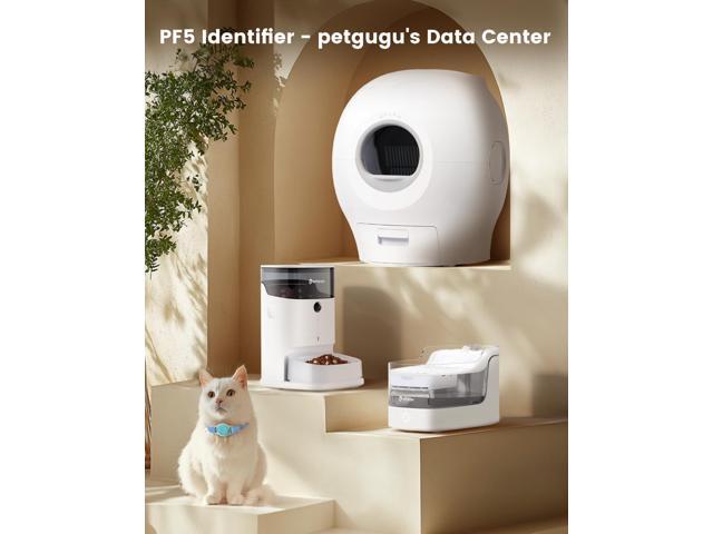 PETGUGU PF5 Pet Identifier Cat Electronic ID Card 3 Months Standby Design for Multi-pet Real-time Recording of Pet Daily Data Generate Weekly Data...
