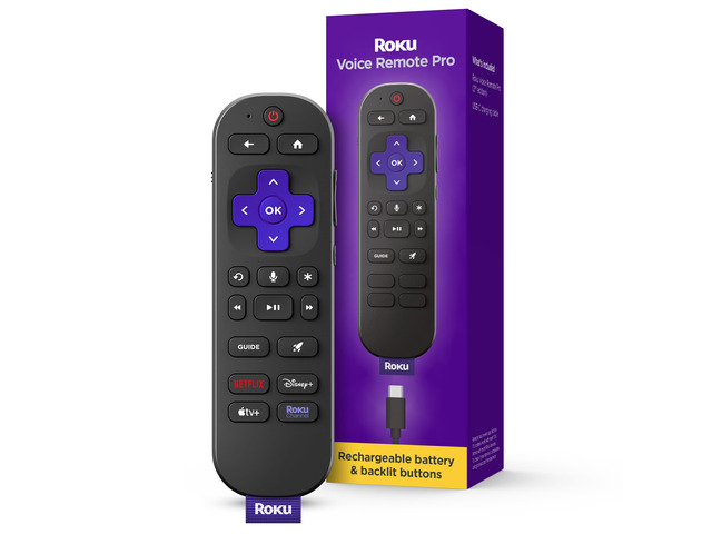 Voice Remote Pro (2nd Ed.), TV Remote Control with Backlit Buttons Hands-free Voice Controls, Rechargeable, & Lost Remote Finder - Replacement...