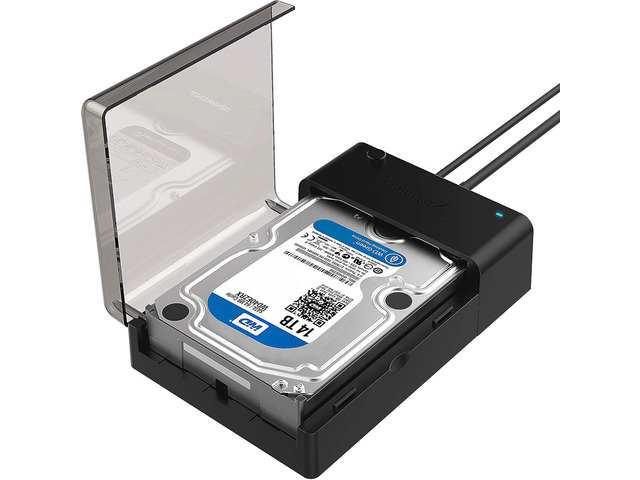 ViewSonic USB 3.0 to SATA Hard Drive Docking Station, 2.5/3.5in (EC-DFLT) SATA HDD/SSD only, Not USB-C, Not M.2 NVMe, 3.5in needs included 12V...
