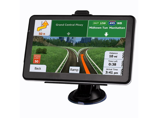 GPS Navigation for Car, Latest 2026 Map 7 inch Touch Screen Car GPS, Voice Turn Direction Guidance, Support Speed and Red Light Warning,...