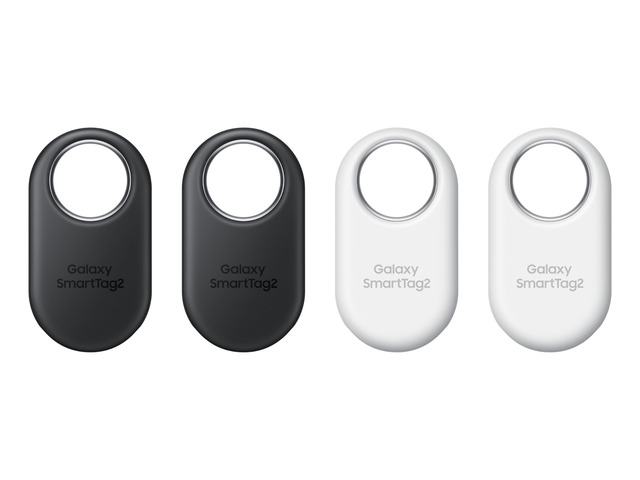 SmartTag2 (2023) Bluetooth + UWB, IP67 Water and Dust Resistant, Findable via App, 1.5 Year Battery Life (4-Pack) - Black/White (Global Edition, No...