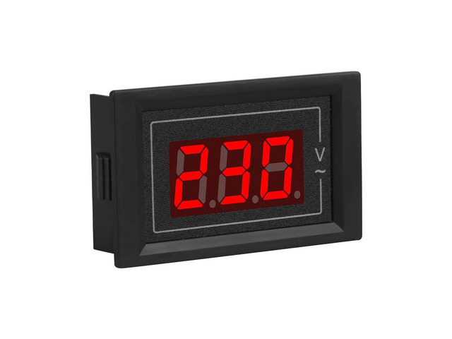 2-Pack 2in1 Panel Mounted Digital Voltmeter, Measuring Range: AC 60V-500V, Volt Meter LED Display Voltage Detector Tester Gauge with 2 Wires