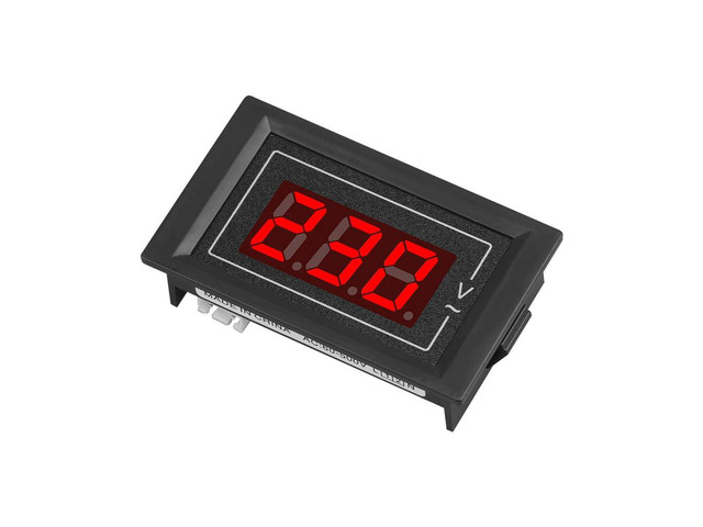 2-Pack 2in1 Panel Mounted Digital Voltmeter, Measuring Range: AC 60V-500V, Volt Meter LED Display Voltage Detector Tester Gauge with 2 Wires