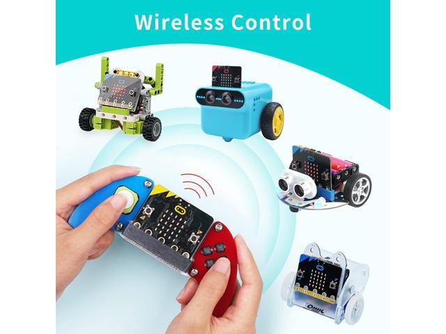 ELECFREAKS microbit Game Joystick Wireless Control Handle by micro:bit STEAM Education DIY Graphical Programming Controller(Without Micro:bit)