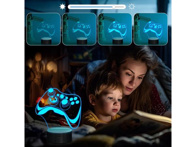 Attivolife Gamepad 3D Lamp, Hologram Illusion Controller Night Light for Kid, 16 Colors Changing & Remote Dimmer Control, Cool Boy Girl Video...