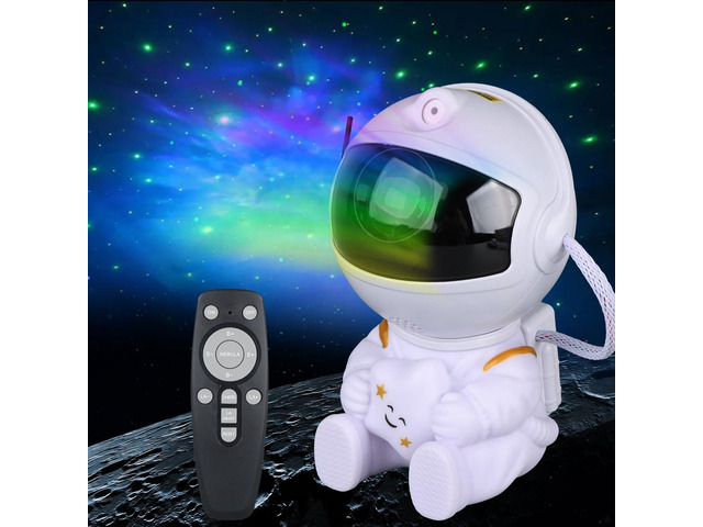 Astronaut Galaxy Star Projector, Night Light for Kids, Original White 8 Modes, Remote, 270 Degree Rotation, Nebula Projection, Bedroom, Home...