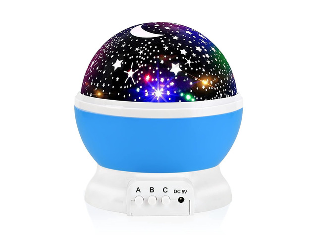 Night Light for Kids, Kids Night Light Nebula 360 Degree Rotation - 4 LED Bulbs 12 Light Color Star Projector Changing with USB Cable, Romantic...