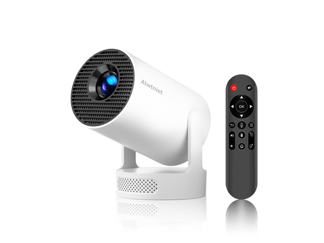 Mini Projector with Wifi and Bluetooth, Portable 4K Support Smart Proyector Auto Keystone & 200ASIN HY300Pro+, for Home Bedroom Movie Outdoor,...