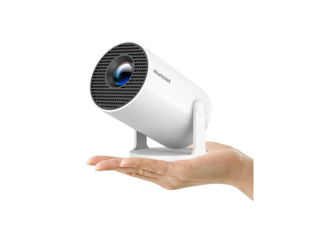Mini Projector with Wifi and Bluetooth, Portable 4K Support, Android 14/ Auto Keystone, HY300Pro Small Smart Proyector for Bedroom Movie Outdoor,...