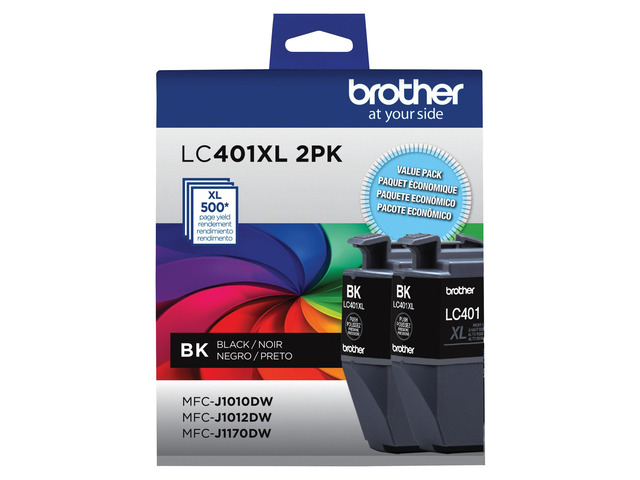 Genuine LC401XL 2PK High Yield 2-Pack Black Ink Cartridges
