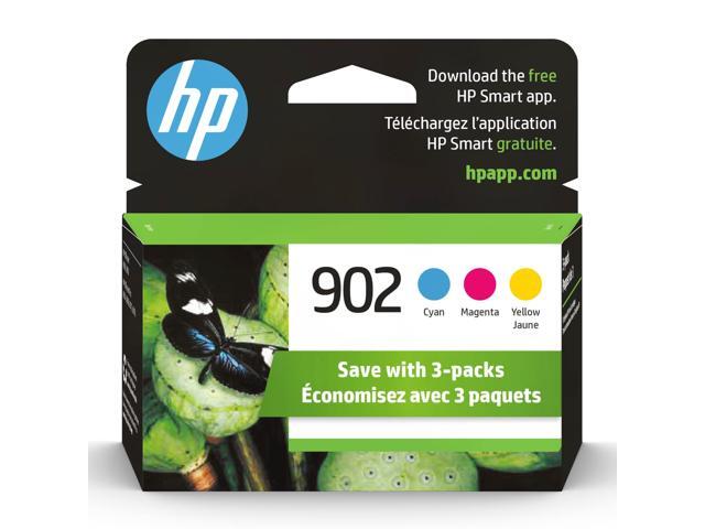 902 Cyan, Magenta, Yellow Ink Cartridges Works with OfficeJet 6950, 6960, Pro 6960, 6970 Series T0A38AN
